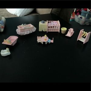 calico critters pink nursery set